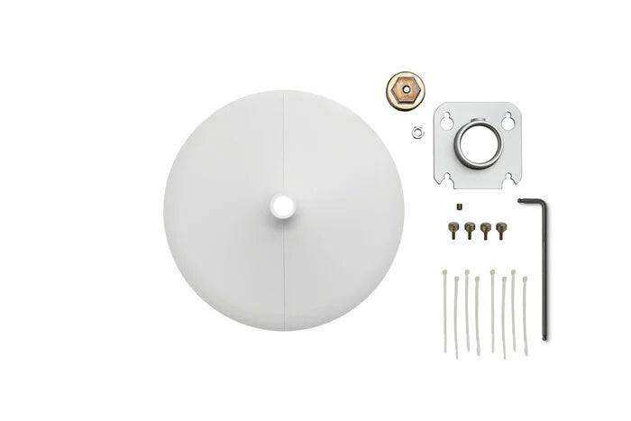 Shure A901W-R-PM-3/8IN 3/8" Pole Mounting Accessory Kit for MXA901-R Mics (White) Audio Conferencing Shure