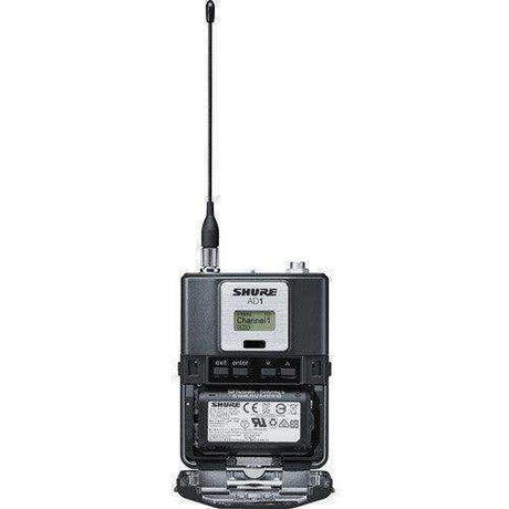 Shure AD1LEMO3TA=-K54 AD1 Digital Wireless Bodypack Transmitter with LEMO3 (K54: 606 to 663 MHz) (TAA-Compliant) Microphones Shure