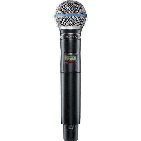 Shure AD2TA/B58=-X55 Digital Handheld Wireless Microphone Transmitter with Beta 58A Capsule (X55: 941 to 960 MHz) (TAA-Compliant) Microphones Shure