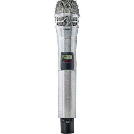 Shure AD2TA/K8N=-K54 Digital Handheld Wireless Microphone Transmitter with KSM8 Capsule (K54: 606 to 663 MHz, Nickel) (TAA-Compliant) Microphones Shure