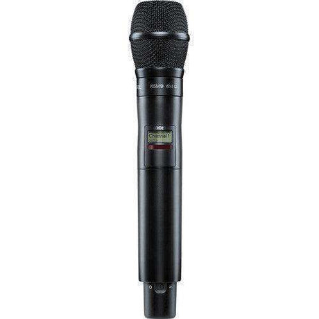 Shure AD2TA/K9B=-G57 Digital Handheld Wireless Microphone Transmitter with KSM9 Capsule (G57: 470 to 616 MHz, Black) (TAA-Compliant) Microphones Shure