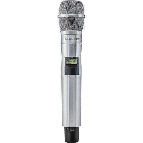 Shure AD2TA/K9N=-K54 Digital Handheld Wireless Microphone Transmitter with KSM9HS Capsule (K54: 606 to 663 MHz, Nickel) (TAA-Compliant) Microphones Shure