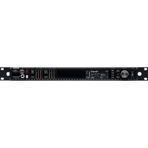 Shure AD4D-DCTA=-B Axient Digital Two-Channel Wireless Receiver with DC Power Module (B: 606 to 810 MHz) (TAA-Compliant) Microphones Shure