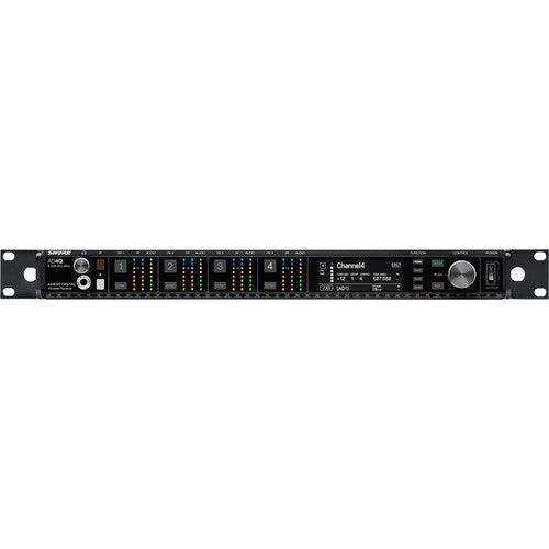 Shure AD4QUSTA=-C Axient Digital Four-Channel Wireless Receiver (C: 750 to 960 MHz) (TAA-Compliant) Microphones Shure