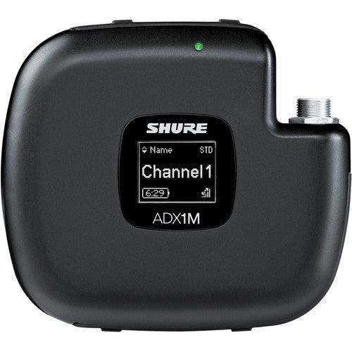 Shure ADX1MTA=-G57 Digital Micro Bodypack Wireless Transmitter (G57: 470 to 608 MHz) (TAA-Compliant) Microphones Shure