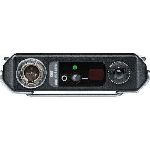 Shure ADX1TA=-G57 Digital Wireless Bodypack Transmitter with TA4M (G57: 470 to 608 MHz) (TAA-Compliant) Microphones Shure