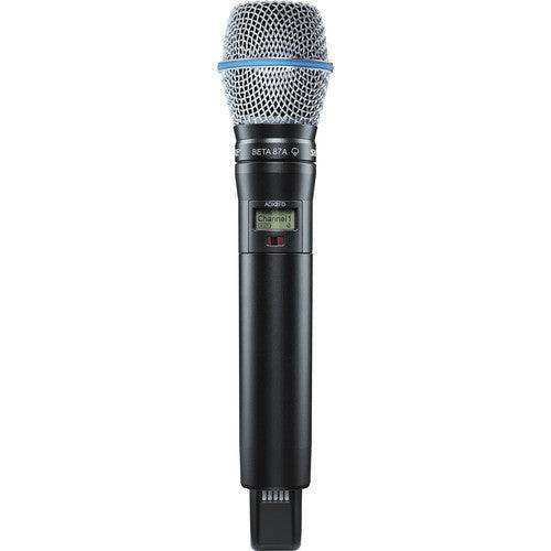 Shure ADX2FDTA/B87A=-G57 Digital Handheld Wireless Microphone Transmitter with Beta 87A Capsule (G57: 470 to 616 MHz) (TAA-Compliant) Microphones Shure