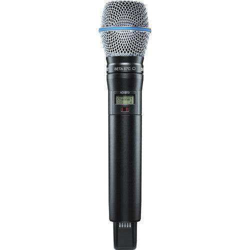 Shure ADX2FDTA/B87C=-G57 Digital Handheld Wireless Microphone Transmitter with Beta 87C Capsule (G57: 470 to 616 MHz) (TAA-Compliant) Microphones Shure