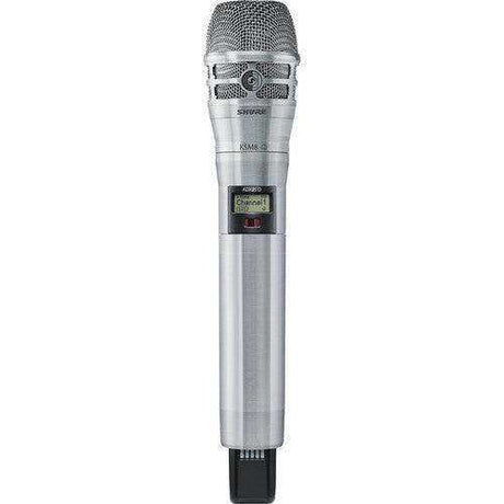 Shure ADX2FDTA/K8N=-G57 Digital Handheld Wireless Microphone Transmitter with KSM8 Capsule (G57: 470 to 616 MHz, Nickel) (TAA-Compliant) Microphones Shure