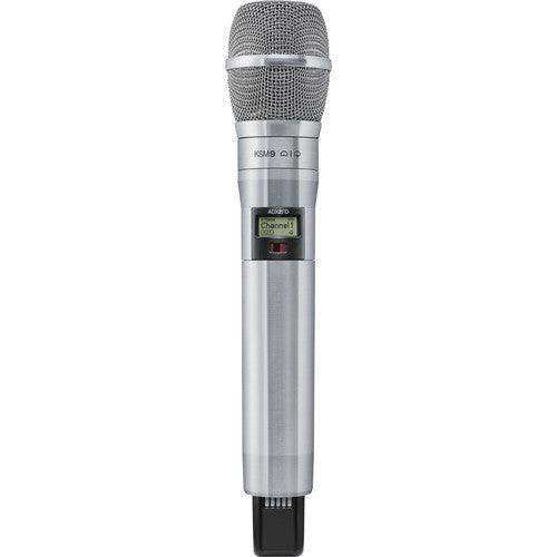 Shure ADX2FDTA/K9N=-G57 Digital Handheld Wireless Microphone Transmitter with KSM9 Capsule (G57: 470 to 616 MHz, Nickel) (TAA-Compliant) Microphones Shure
