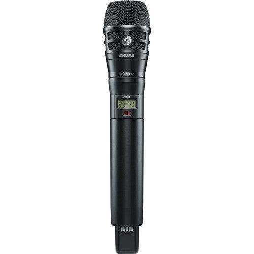 Shure ADX2TA/K8B=-K54 Digital Handheld Wireless Microphone Transmitter with KSM8 Capsule (K54: 606 to 663 MHz, Black) (TAA-Compliant) Microphones Shure