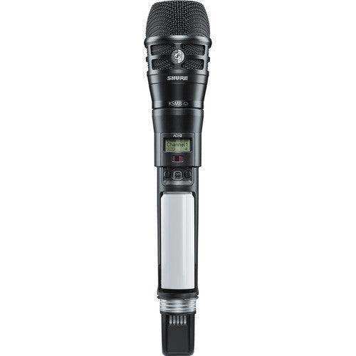 Shure ADX2TA/K8B=-K54 Digital Handheld Wireless Microphone Transmitter with KSM8 Capsule (K54: 606 to 663 MHz, Black) (TAA-Compliant) Microphones Shure
