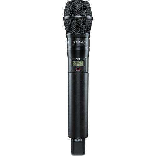 Shure ADX2TA/K9B=-X55 Digital Handheld Wireless Microphone Transmitter with KSM9 Capsule (X55: 941 to 960 MHz, Black) (TAA-Compliant) Microphones Shure