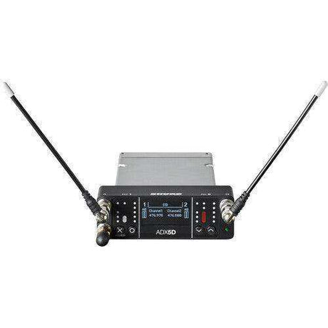 Shure ADX5DUSTA=-C Digital Dual-Channel Slot-Mount Wireless Receiver (925 to 1000 MHz) (TAA-Compliant) Microphones Shure