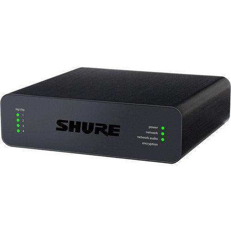 Shure ANI4IN-XLR-TA 4-Channel Dante Mic/Line Audio Network Interface Unit (XLR Inputs) (TAA-Compliant) Microphones Shure