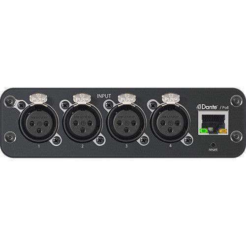 Shure ANI4IN-XLR-TA 4-Channel Dante Mic/Line Audio Network Interface Unit (XLR Inputs) (TAA-Compliant) Microphones Shure