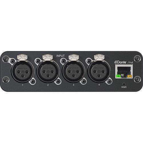 Shure ANI4IN-XLR-TA 4-Channel Dante Mic/Line Audio Network Interface Unit (XLR Inputs) (TAA-Compliant) Microphones Shure
