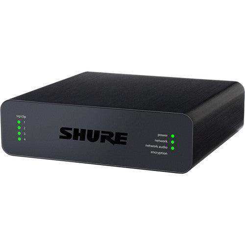Shure ANI4OUT-BLOCK-TA 4-Channel Dante Mic/Line Audio Network Interface Unit (Block Outputs) (TAA-Compliant) Microphones Shure