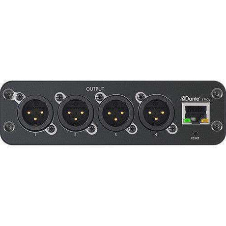 Shure ANI4OUT-XLR-TA 4-Channel Dante Mic/Line Audio Network Interface Unit (XLR Outputs) (TAA-Compliant) Microphones Shure