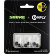 Shure EACYF1-6XS 100 Series Comply Foam Sleeves for Shure Earphones (Extra Small, 3 Pair) Headphones Shure