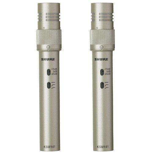 Shure KSM141 STEREO-TA Condenser Microphone (Stereo Pair) (TAA-Compliant) Microphones Shure
