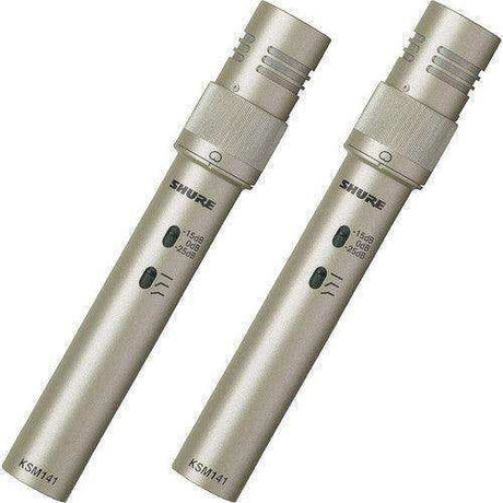 Shure KSM141 STEREO-TA Condenser Microphone (Stereo Pair) (TAA-Compliant) Microphones Shure