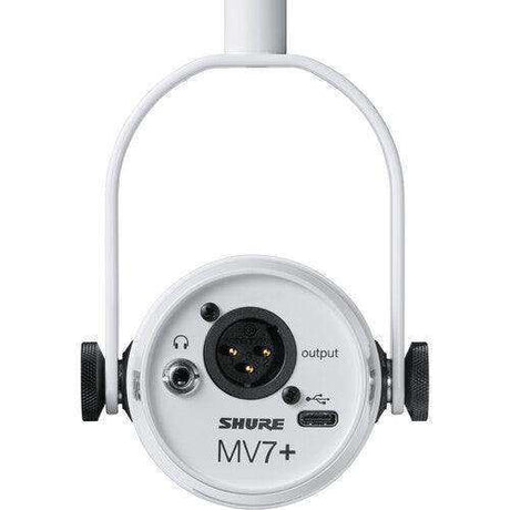 Shure MV7+-W Podcast XLR/USB Microphone (White) Microphones Shure