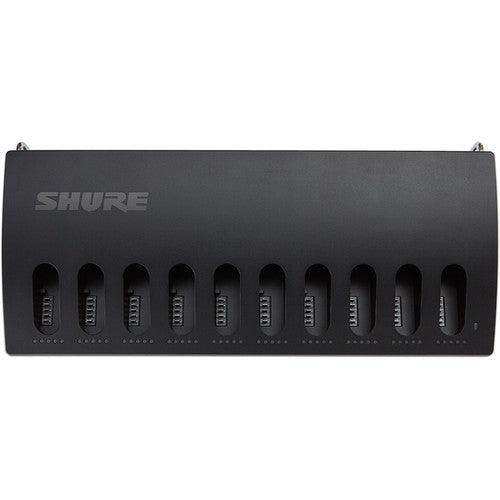 Shure MXCWNCS-US 10-Bay Networked Charging Station for SB930 Batteries (US) Microphnes Shure