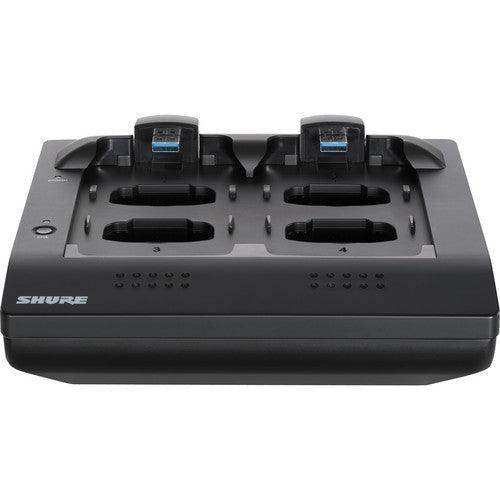 Shure MXWNCS4-TA 4-Port Networked Charging Station (TAA-Compliant) Microphones Shure