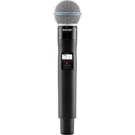Shure QLXD2TA/B87A=-X52 Digital Handheld Wireless Microphone Transmitter with Beta 87A Capsule (X52: 902 to 928 MHz) (TAA-Compliant) Microphones Shure