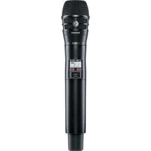 Shure QLXD2TA/K8B=-G50 Digital Handheld Wireless Microphone Transmitter with KSM8 Capsule (G50: 470 to 534 MHz) (TAA-Compliant) Microphones Shure