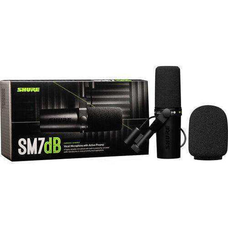 Shure SM7DB Vocal Microphone with Built-In Preamp Microphones Shure
