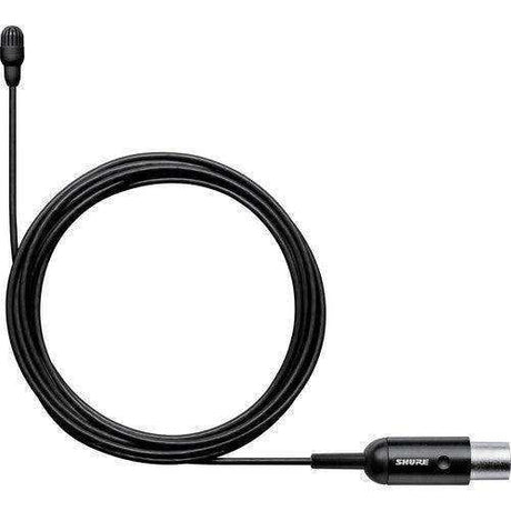 Shure TL47B/O-MTQG-TA Omnidirectional Lavalier Microphone (TA4F, Black) (TAA-Compliant) Microphones Shure