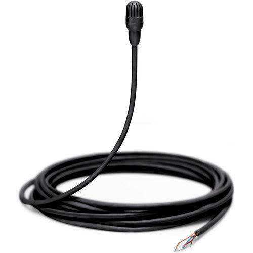 Shure TL47B/O-NC-A-TA Omnidirectional Lavalier Microphone with Pigtail Leads and Accessories (Black) (TAA-Compliant) Microphones Shure