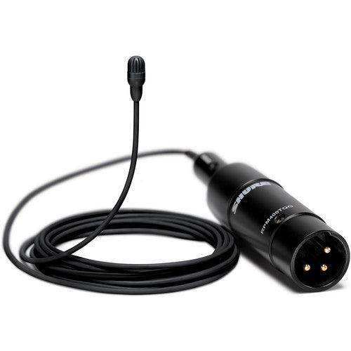 Shure TL47B/O-XLR-A-TA Omnidirectional Lavalier Microphone with XLR Connector and Accessories (Black) (TAA-Compliant) Microphones Shure