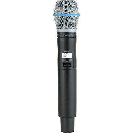 Shure ULXD2TA/B87A=-G50 Digital Handheld Wireless Microphone Transmitter with Beta 87A Capsule (G50: 470 to 534 MHz) (TAA-Compliant) Microphones Shure