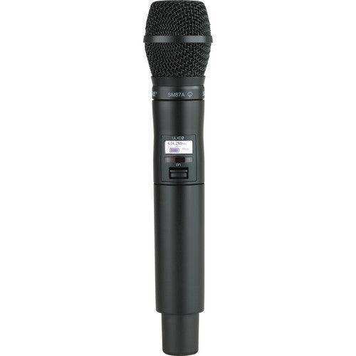 Shure ULXD2TA/SM87=-G50 Digital Handheld Wireless Microphone Transmitter with SM87A Capsule (G50: 470 to 534 MHz) (TAA-Compliant) Microphones Shure