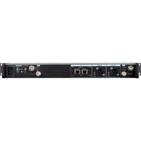 Shure ULXD4DGVTA=-J50A Dual-Channel Digital Wireless Receiver with Always-On Encryption (J50A: 572 to 608 + 614 to 616 MHz) (TAA-Compliant) Microphones Shure