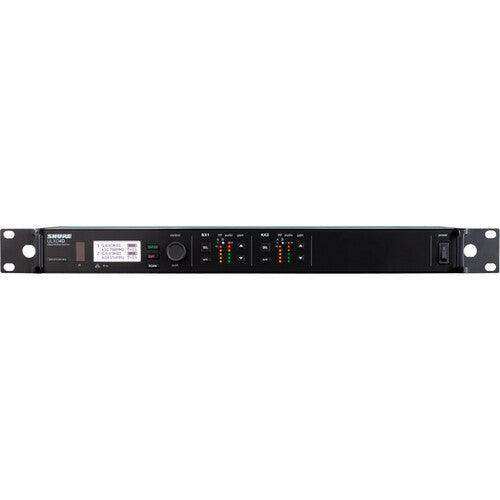 Shure ULXD4DGVTA=-J50A Dual-Channel Digital Wireless Receiver with Always-On Encryption (J50A: 572 to 608 + 614 to 616 MHz) (TAA-Compliant) Microphones Shure