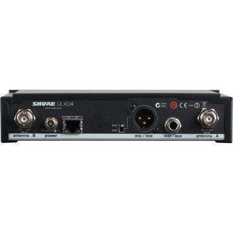 Shure ULXD4GVTA=-J50A Single-Channel Digital Wireless Receiver with Always-On Encryption (J50A: 572 to 608 + 614 to 616 MHz) (TAA-Compliant) Microphones Shure