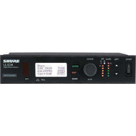Shure ULXD4GVTA=-J50A Single-Channel Digital Wireless Receiver with Always-On Encryption (J50A: 572 to 608 + 614 to 616 MHz) (TAA-Compliant) Microphones Shure