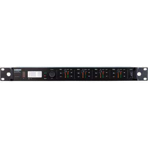 Shure ULXD4QGVTA=-G50 Quad-Channel Digital Wireless Receiver with Always-On Encryption (G50: 470 to 534 MHz) (TAA-Compliant) Microphones Shure