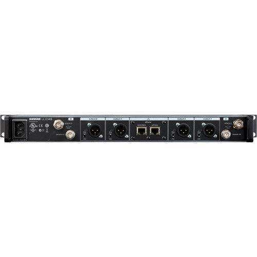 Shure ULXD4QTA=-H50 Quad-Channel Digital Wireless Receiver (H50: 534 to 598 MHz) (TAA-Compliant) Microphones Shure