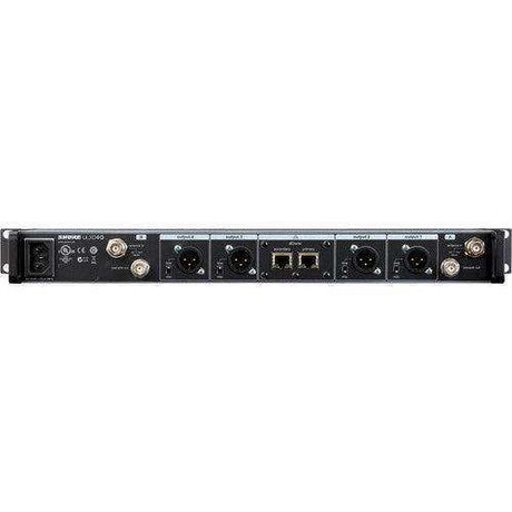 Shure ULXD4QTA=-J50A Quad-Channel Digital Wireless Receiver (J50A: 572 to 608 + 614 to 616 MHz) (TAA-Compliant) Microphones Shure