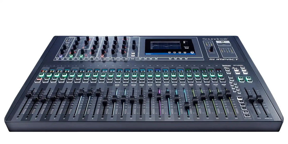 Soundcraft SI Impact 80-input Digital Mixing Console and 32-in/32-out USB Interface and iPad Control - 5056170 Audio Mixers Soundcraft