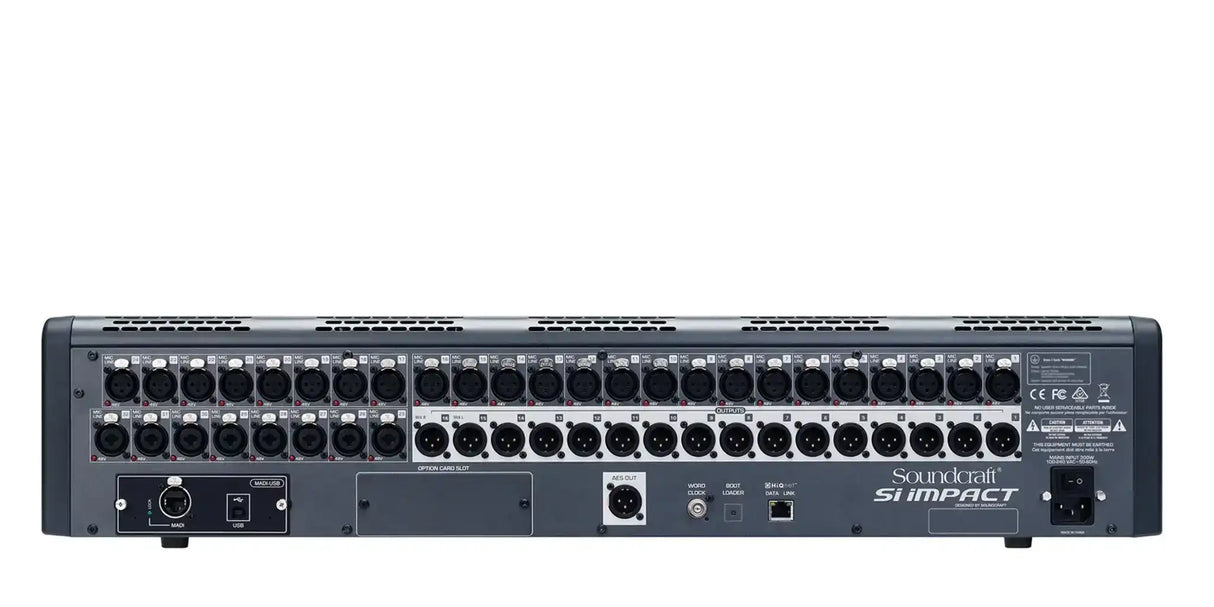 Soundcraft SI Impact 80-input Digital Mixing Console and 32-in/32-out USB Interface and iPad Control - 5056170 Audio Mixers Soundcraft
