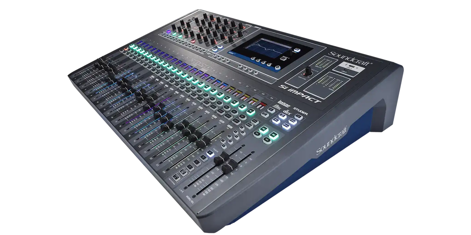 Soundcraft SI Impact 80-input Digital Mixing Console and 32-in/32-out USB Interface and iPad Control - 5056170 Audio Mixers Soundcraft