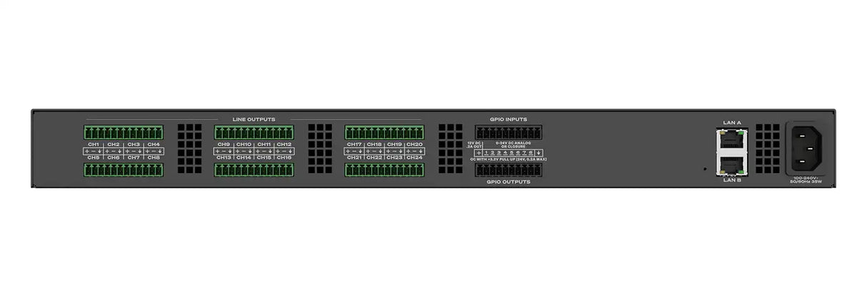 QSC QIO-L24o – Q-SYS 24-Channel Line Output Expander Room Control QSC