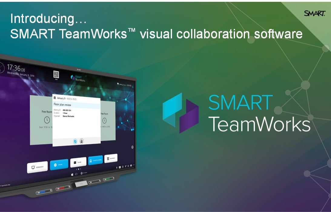 Smart TeamWorks Room software upgrade and support - 1 year extension - TW-SW-EXT1 Interactive Displays Smart Technologies