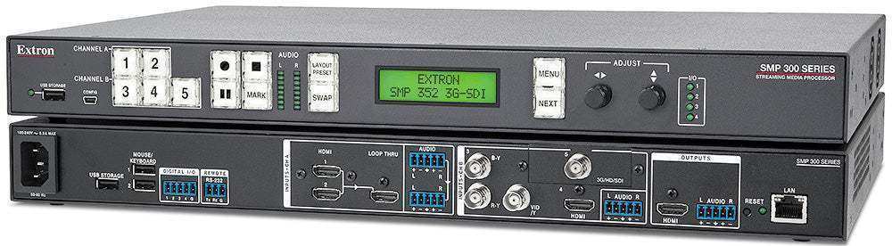 Extron SMP 352 - 400 GB SSD Dual Recording H.264 Streaming Media Processor Video Transmitters Extron